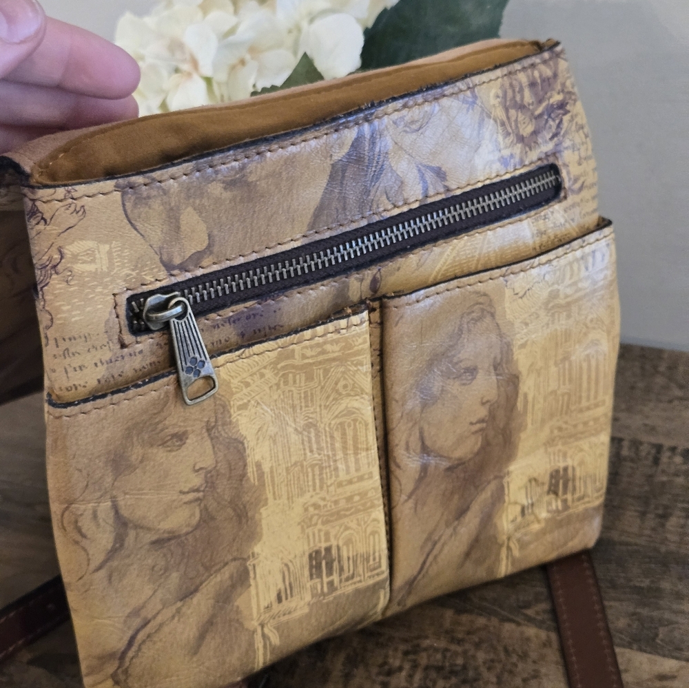 Patricia Nash leather Grenada Italian Dketchbook crossbody. NWT - Picture 16 of 16